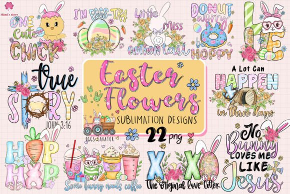 Download Floral Easter Sublimation Bundle - Premium Resources